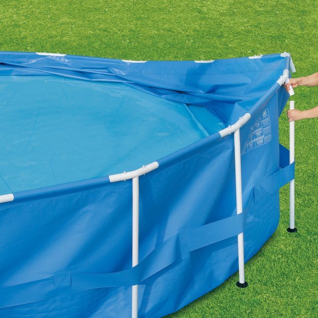 Summer Waves® 15' x 42" Active Frame Pool with Filter Pump, Cover, and