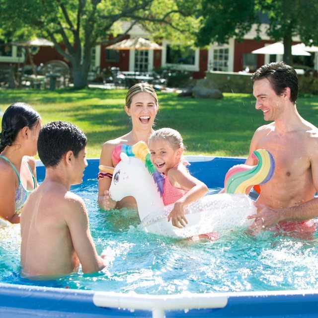 Summer Waves® 15 ft. Active Frame Pool with Filter Pump, Cover, and Ladder