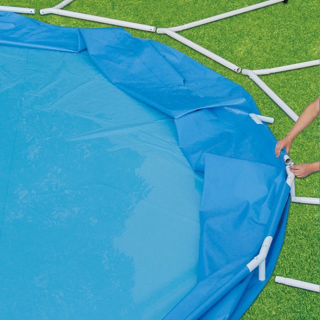 Summer Waves® 15 ft. Active Frame Pool with Filter Pump, Cover, and Ladder