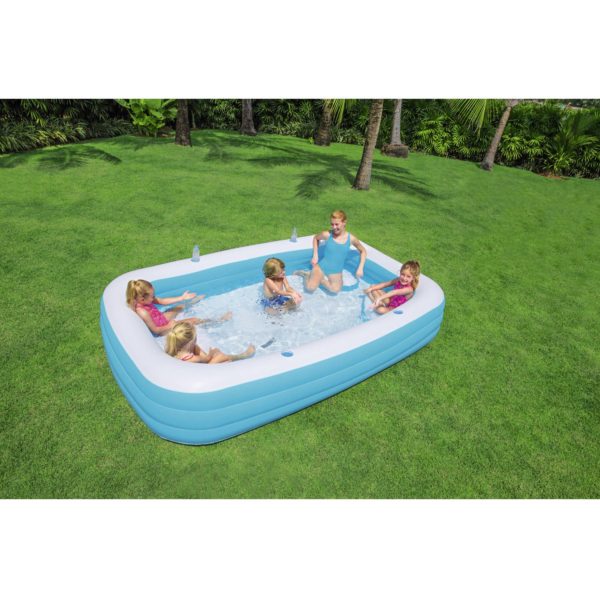 H2OGO! 10′ Blue Rectangle Inflatable Pool